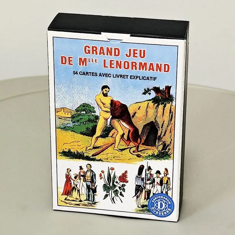 Grand Jeu De Mlle Lenormand 데크 9*6cm 350GSM 이중 양각 카드지 54 Pcs Lenormand Oracle 카드에 인쇄됨 — image 5