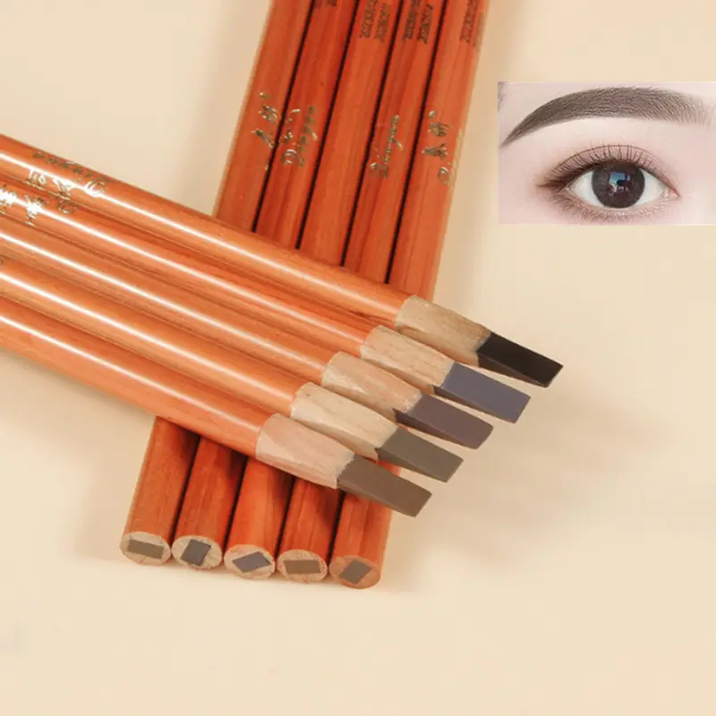 Penna per sopracciglia Duro Microblading Brow Definer Enhancers Matita Impermeabile Facile da applicare Trucco Sopracciglia selvagge naturali Tinta — image 2