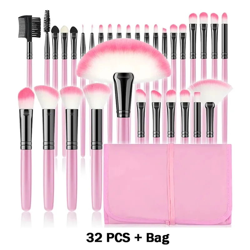 Nyt 10/32 STK Makeup Børster Sæt Soft Fluffy Powder Foundation Contour Blush Concealer Øjenskygge Blending Highlighter Beauty Tool — image 13