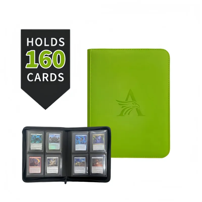 Classeur de cartes TopLoader à 4 pochettes (160 cartes) – Noir/stockage de qualité industrielle pour les cartes TCG et de sport. Le rêve du collectionneur