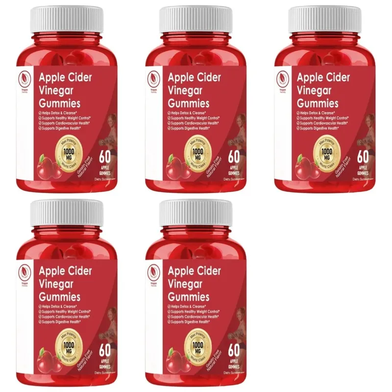 Apple Cider Vinegar Gummies Support Metabolism Digestive Health with Vitamin B12 & Folate – 60 Gummies — image 9
