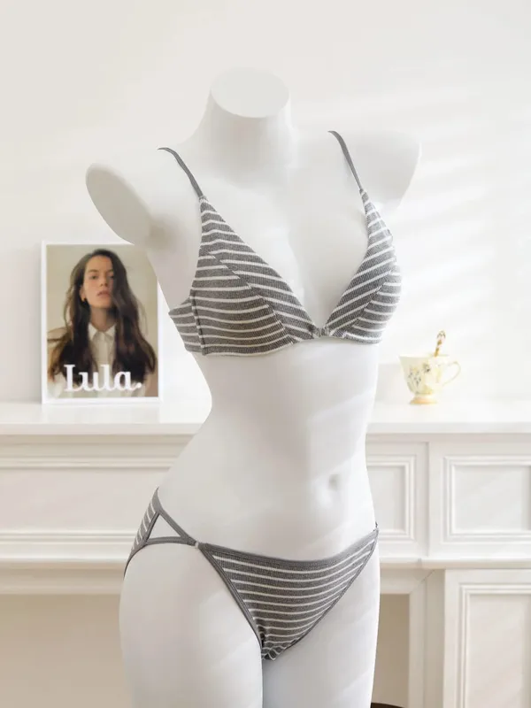 Kvinder Front lukning BH Sæt Sommer Tynd Let Bomuld Fransk Trekant Skål Rygløs Beauty Back Lingeri dragt til lille bryst S-XL — image 16