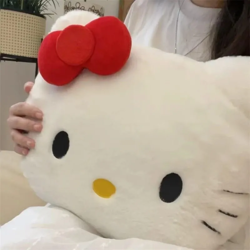 Anime Sanrio Hello Kitty Cute Cartoon głowa pluszowa poduszka Sofa poduszka nocna poduszka samochodowa poduszka do drzemki urodziny prezenty dla dziewczynki — image 10