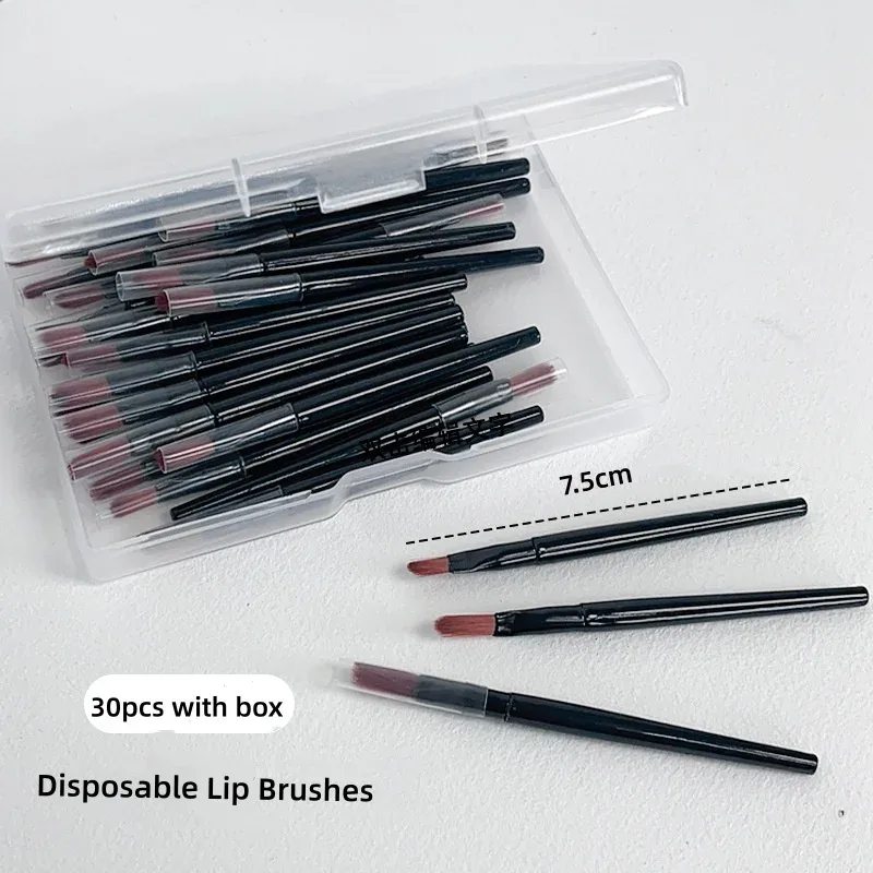 30 stk engangs læbebørster Makeup Børster Sæt Concealer Eyeliner Brush Makeup Mini Værktøj til Kosmetisk Applikator Makeup Værktøj — image 5
