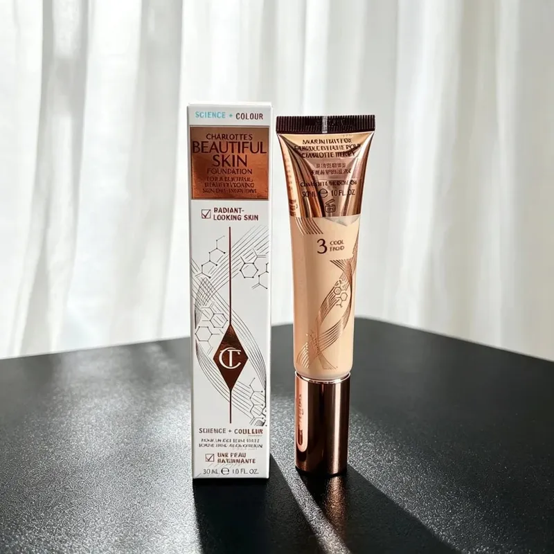 Charlotte Tilbury Setting Powder Compact Lip Gloss Foundation דו-גווני פלטת צלליות סומק קל משקל עדין עמיד לאורך זמן — image 21
