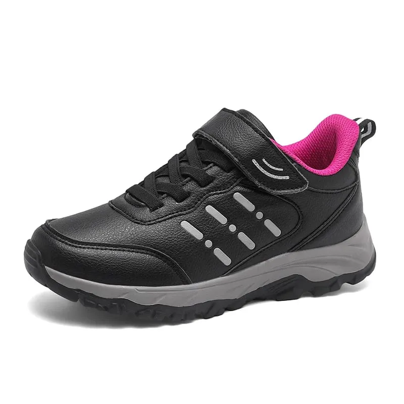 Baskets imperméables pour hommes, chaussures de marche confortables et durables, classiques, couleur unie, chaussures de Camping en plein air décontractées, grosses baskets — image 10