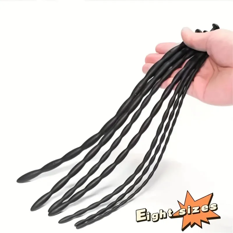 4 Buah/8 Buah Set Silikon Padat Uretra Dilator Stimulasi Uretra Mainan Seks Dewasa Masukkan Produk Seks Pria Uretra — image 6