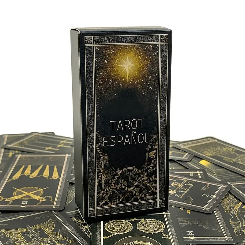 Mazzo di Tarocchi spagnoli 78 pezzi Carte Predittiva Divinazione Gioco da tavolo Raccolta di famiglie Gioco di carte Meditazione Viaggi e regali — image 3