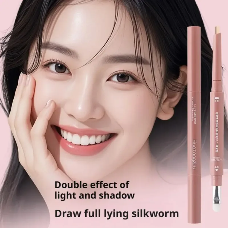 2 in 1 Double-headed Eye กระเป๋าปากกาสดใสเงากันน้ำ Anti-smudge ยาวนาน 3D Eye กระเป๋า Brightening ธรรมชาติแต่งหน้า — image 5