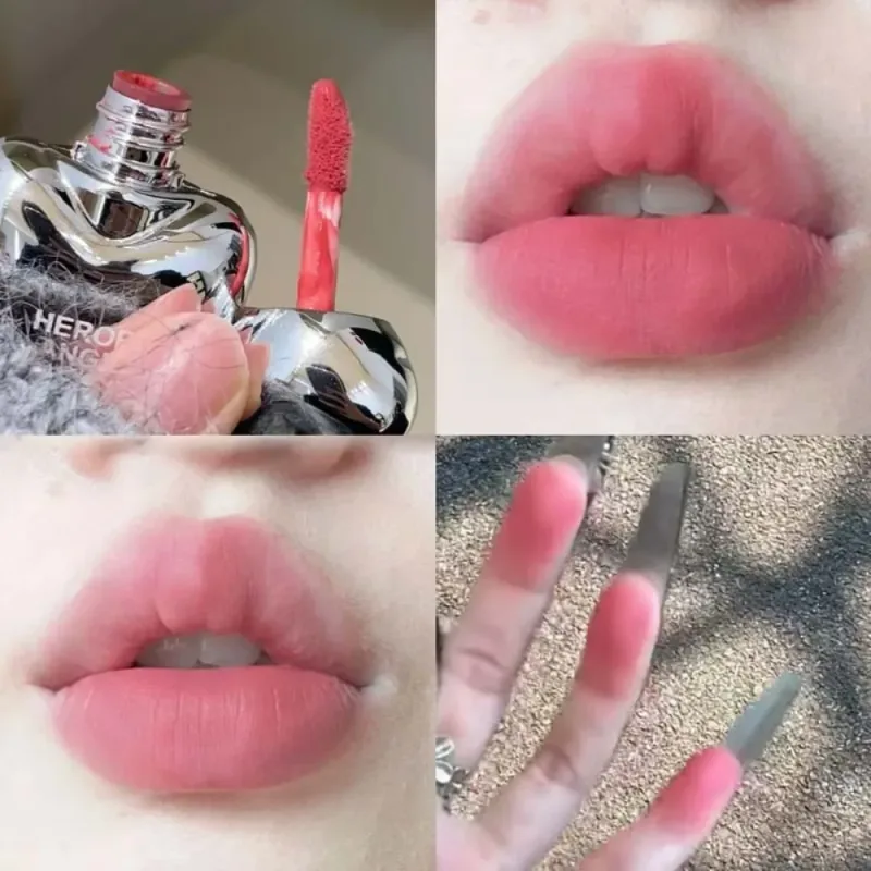 Lucidalabbra opaco a lunga durata a 6 colori Tazza antiaderente Velluto liscio Colore melograno Labbra carnose Impermeabile Smalto per labbra a prova di sbavature — image 8