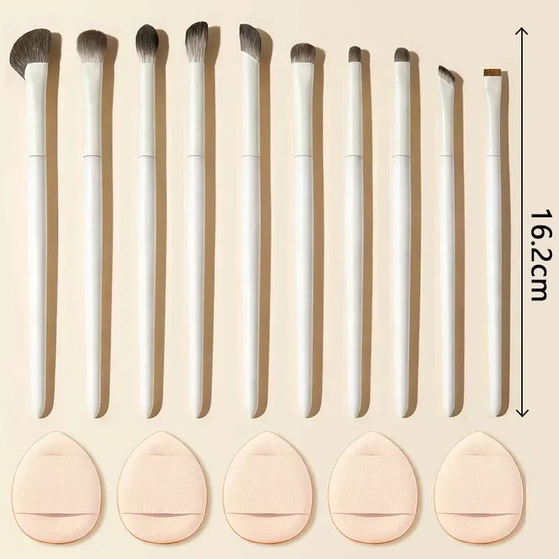 5/6/8/10pcs แปรงแต่งหน้าธรรมชาติชุดรายละเอียดอายแชโดว์ Contouring แปรง Ultra Soft Blending eyeliner Brow แปรงแต่งหน้าเครื่องมือ — image 3