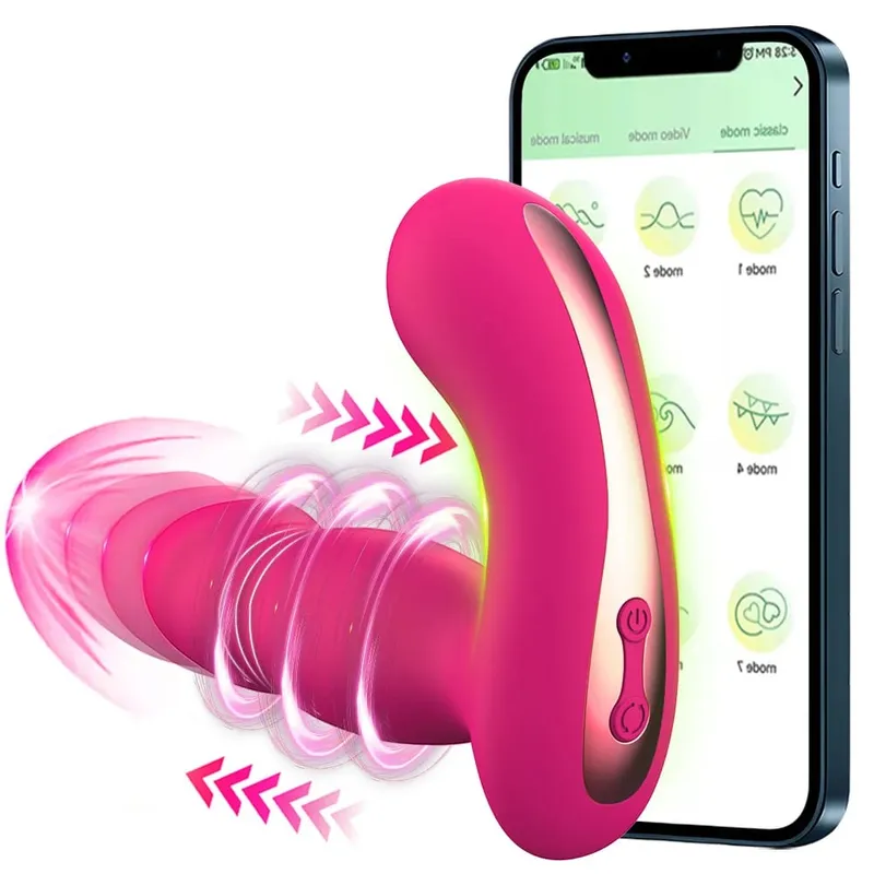 Giocattolo del sesso potenziato con vibratore potenziato 9 frequenze di vibrazione del punto G Clitoride capezzolo vibratore indossabile Giocattoli adulti del sesso per coppia femminile — image 9
