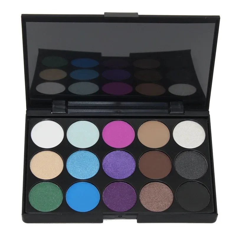Palette di ombretti colorati perlescenti 15/40 Ombretto ad alta saturazione in plastica Questo spot di vendita caldo europeo americano Colore della terra — image 9