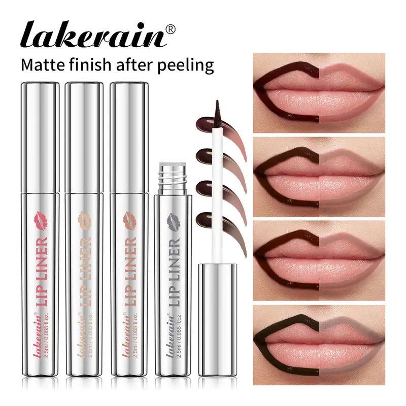 Lakerain Peel Off Lip Liner, wasserfest, wischfest, langanhaltende Farbe, lichtecht, hydratisiert, nährt das Lippenkontur-Make-up — image 1