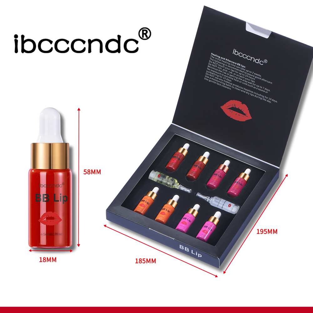 BB Lips Ampoule Serum Starter Set Semi-Permanent BB Lip Gloss Tinted Pigment Lasting Moisturizing Para sa Lip Care Korea Glow — image 2
