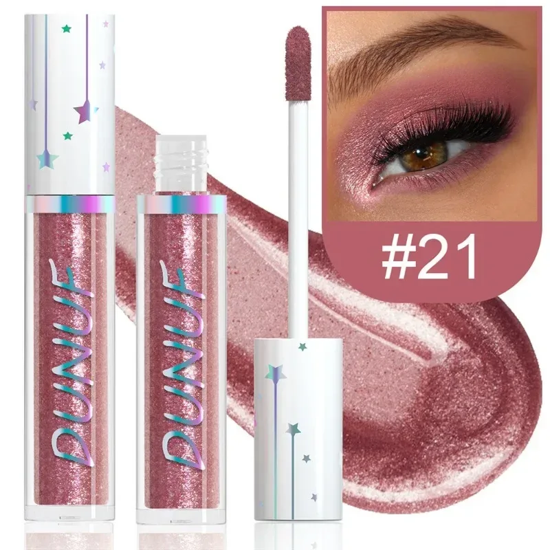 24 Farben Lidschatten-Stick, flüssiger Eyeliner, metallische Farbe, grün, Perlglanz, Glitzer, Lidschatten, wasserfest, Hochglanz-Make-up-Pigment — image 22