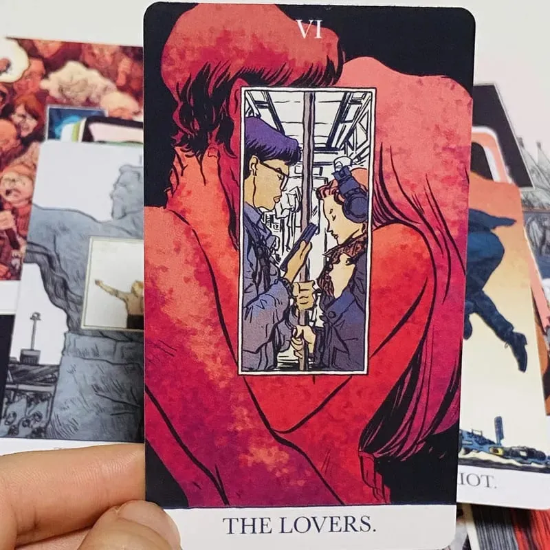 เปิดตัวไพ่ทาโรต์ 80 ชิ้นภาษาอังกฤษ Fortune Telling Tarot Deck ครอบครัวพักผ่อนตารางเกม (พิเศษ 2 ใบ) — image 3