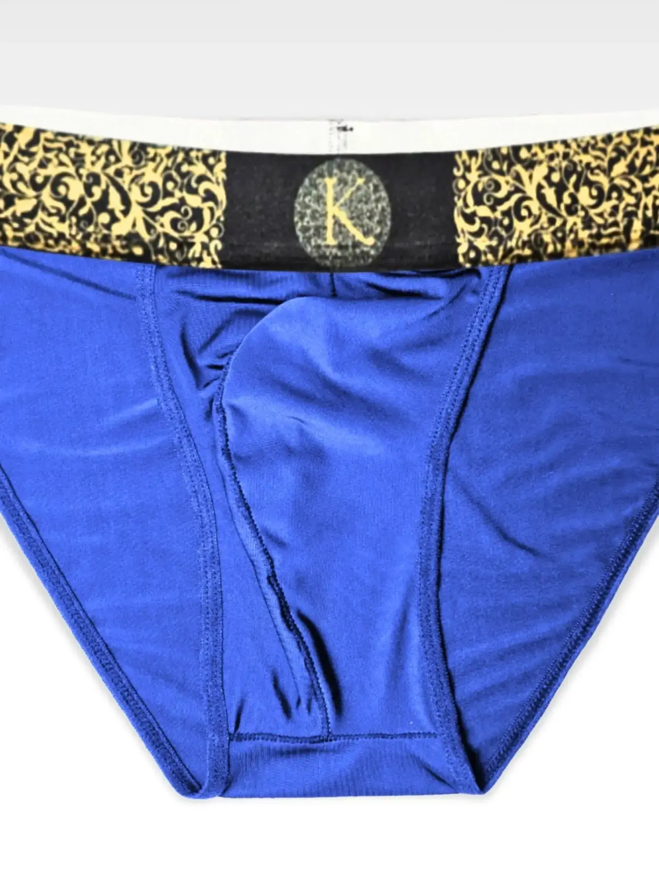 Mutande da uomo in stile bikini semitrasparente a vita bassa da uomo, vita elasticizzata, slip dal taglio alto, freschi e setosi, adatti per il bodybuilding sportivo — image 3