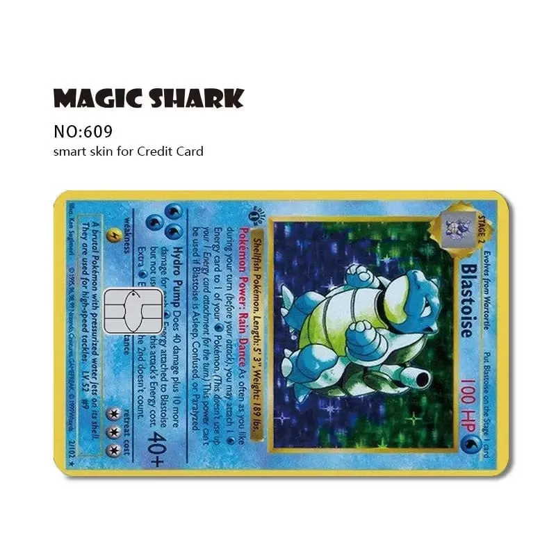 2026 ใหม่ Charizard Blastoise Bulbasaur Eevee Metwo สติกเกอร์ฟิล์มผิวสำหรับบัตรเครดิตเดบิตการ์ด — image 11