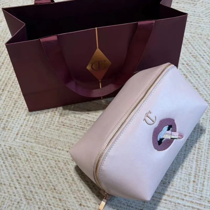 Charlotte Tilbury mate ajuste polvo prensado 4 colores base líquida Hollywood filtro impecable CT bolsa de maquillaje cosméticos de regalo — image 10
