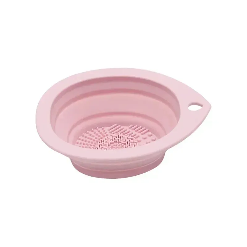Silicone Scrubber Cleaning Bowl Folding Makeup Brush Washer for Eyeshadow Brushes Powder Puff Multifunctional Beauty Care Tools — image 10
