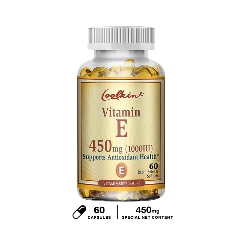 Natural Vitamin E Capsules - Brightens Skin Tightens Skin Reduce Wrinkles Anti-aging Antioxidant Supports Immune — image 9