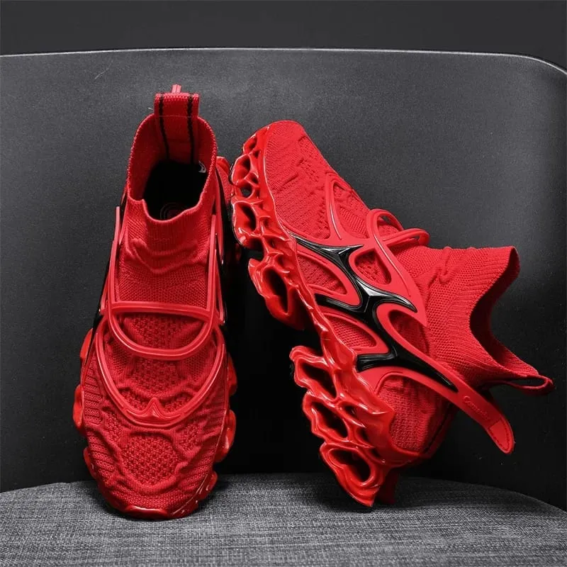 Scarpe da uomo tipo lama scarpe da corsa traspiranti con assorbimento degli urti scarpe antiscivolo per jogging tennis palestra scarpe da ginnastica casual da passeggio — image 1