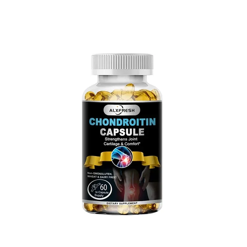 Alxfresh Glucosamine Chondroitin dengan MSM Turmeric Vitamin D untuk Penyerapan Tulang Suplemen Sokongan Sistem Imun Kalsium