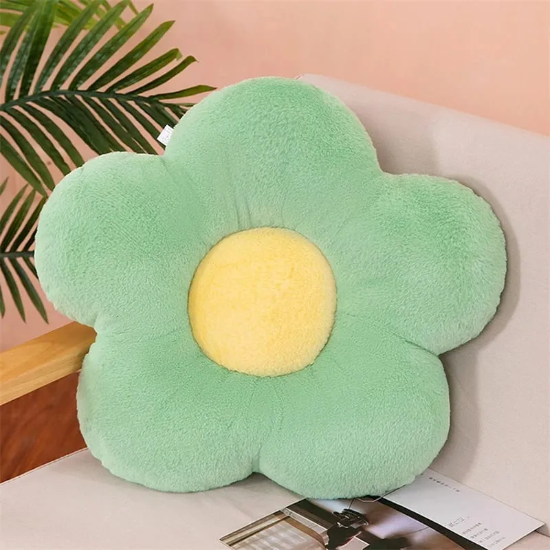 ปฏิบัติ 35 ซม. Kawaii ดอกไม้ที่มีสีสันหมอน Plush Cushion Soft Sunflower Plant Mat ตุ๊กตาโซฟาเตียง Sleeping Back Decor ของขวัญ — image 13