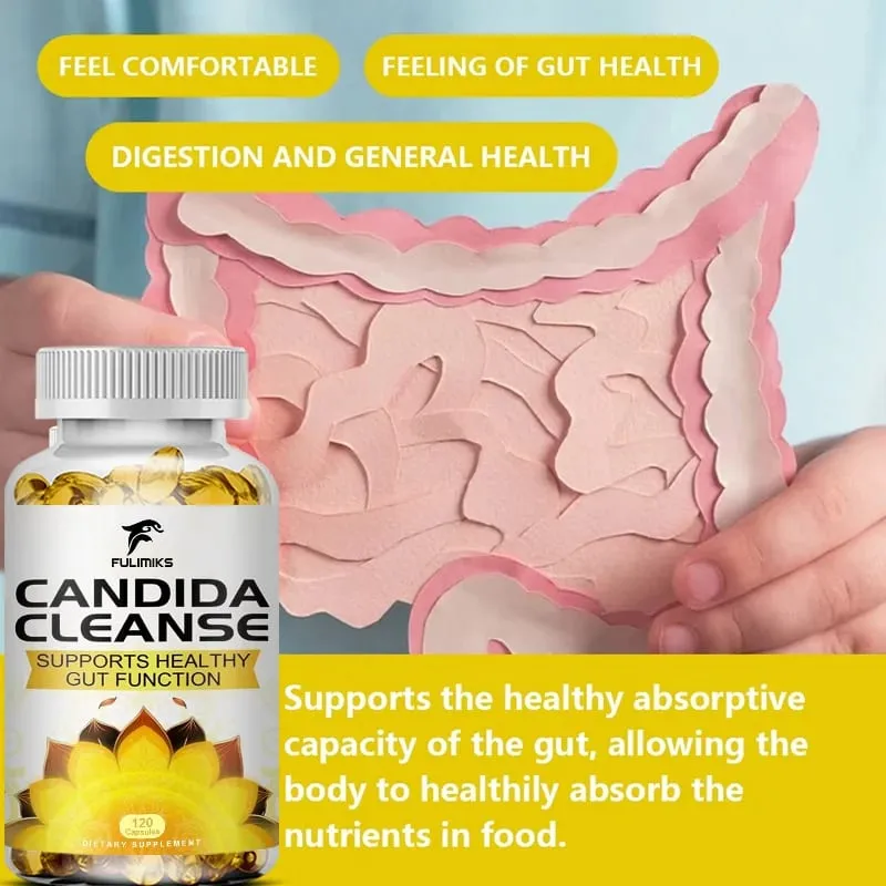 Fulimiks Candida Cleanse - Antioxidant tarmrensning og afgiftning fremmer fordøjelse og stofskifte - 120 kapsler — image 6