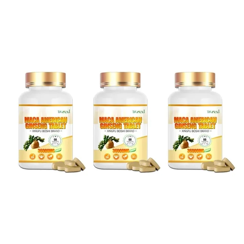 Biologisch Maca-wortelpoeder met ginseng-extractsupplement voor de gezondheid van mannen en vrouwen - Veganistische pillen voor het vergroten van de potentie — image 9