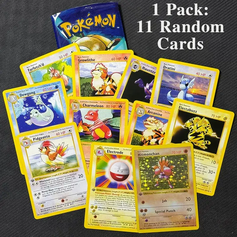 Booster Pack 11ks/sáček Balení 1. edice Charizard Kolekce sběratelských karetních her Battle Booster Toys Boys dárek — image 5