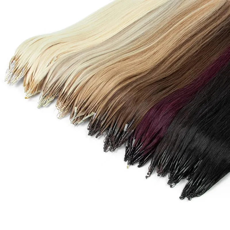 8D-Haarverlängerung, Fischlinie, Mikro-Link-Haarverlängerungen, menschliches Haar, unsichtbare Nano-Ringe, Perlen, 0,6 g/Stück, 50 Stränge/Packung, 30 g/Packung — image 8