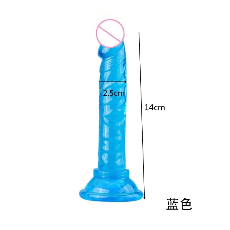 KWD Erotis Lembut Jelly Anal Butt Plug Realistis Cangkir Hisap Kuat Mainan Dewasa G-spot Orgasme Penis Besar Seks mainan untuk Wanita — image 11