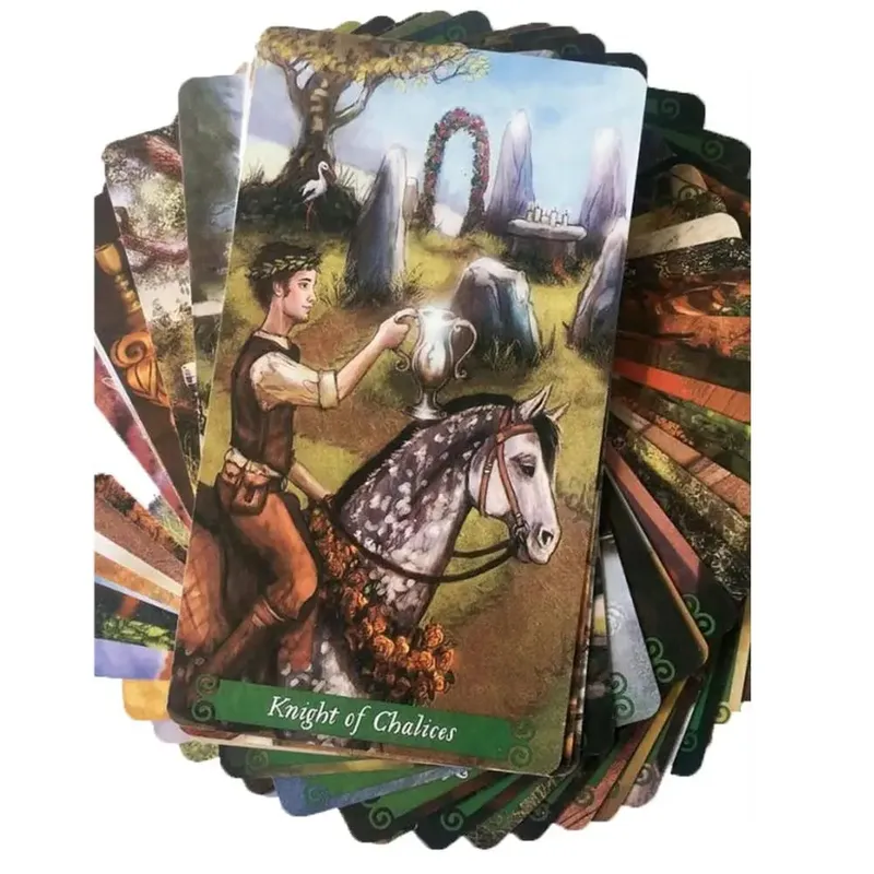 Mới Bộ Bài Tarot Oracle Thẻ Bí Ẩn Bói Toán Phù Thủy Xanh Thẻ Bài Tarot Cho Nữ Cô Gái Thẻ Trò Chơi Board Game — image 2
