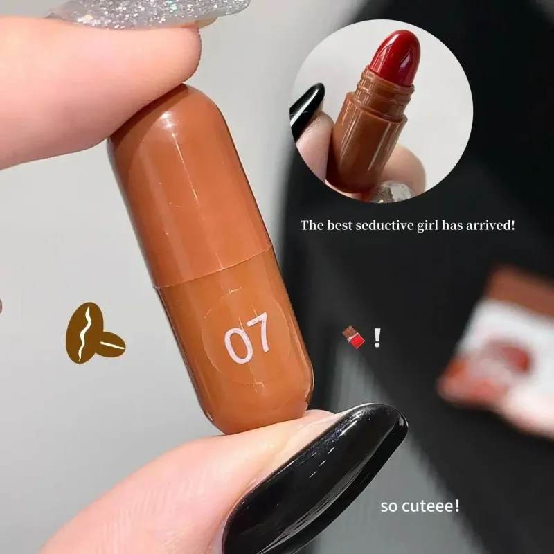 Mini Size Coco Lipstick Set 10 Shades Velvet Matte Finish Waterproof Nude Lip Glaze Beauty Makeup Kit — image 3