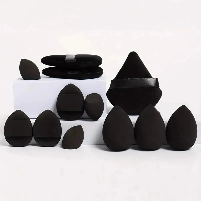 12pcs Makeup Sponge Set Essential for Beginners Cosmetic Easy to apply Puff Set Makeup Foundation Sponge — image 2