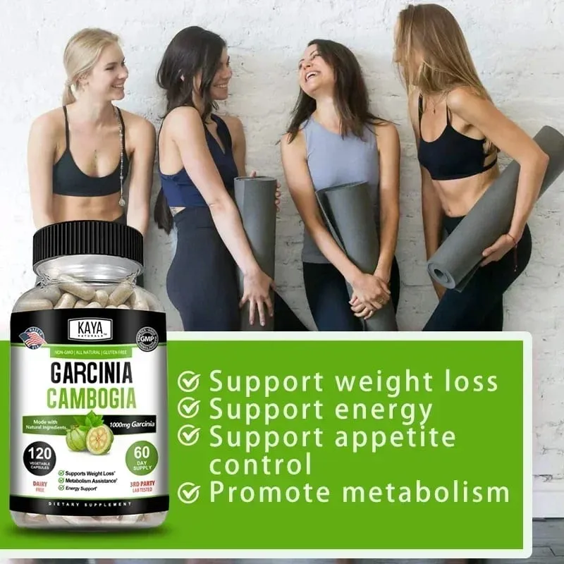 Garcinia Cambogia-Extrakt-Kapseln, 1000 mg, Appetitzügler für Männer und Frauen, Stoffwechsel, Energie, Darmreinigung — image 4