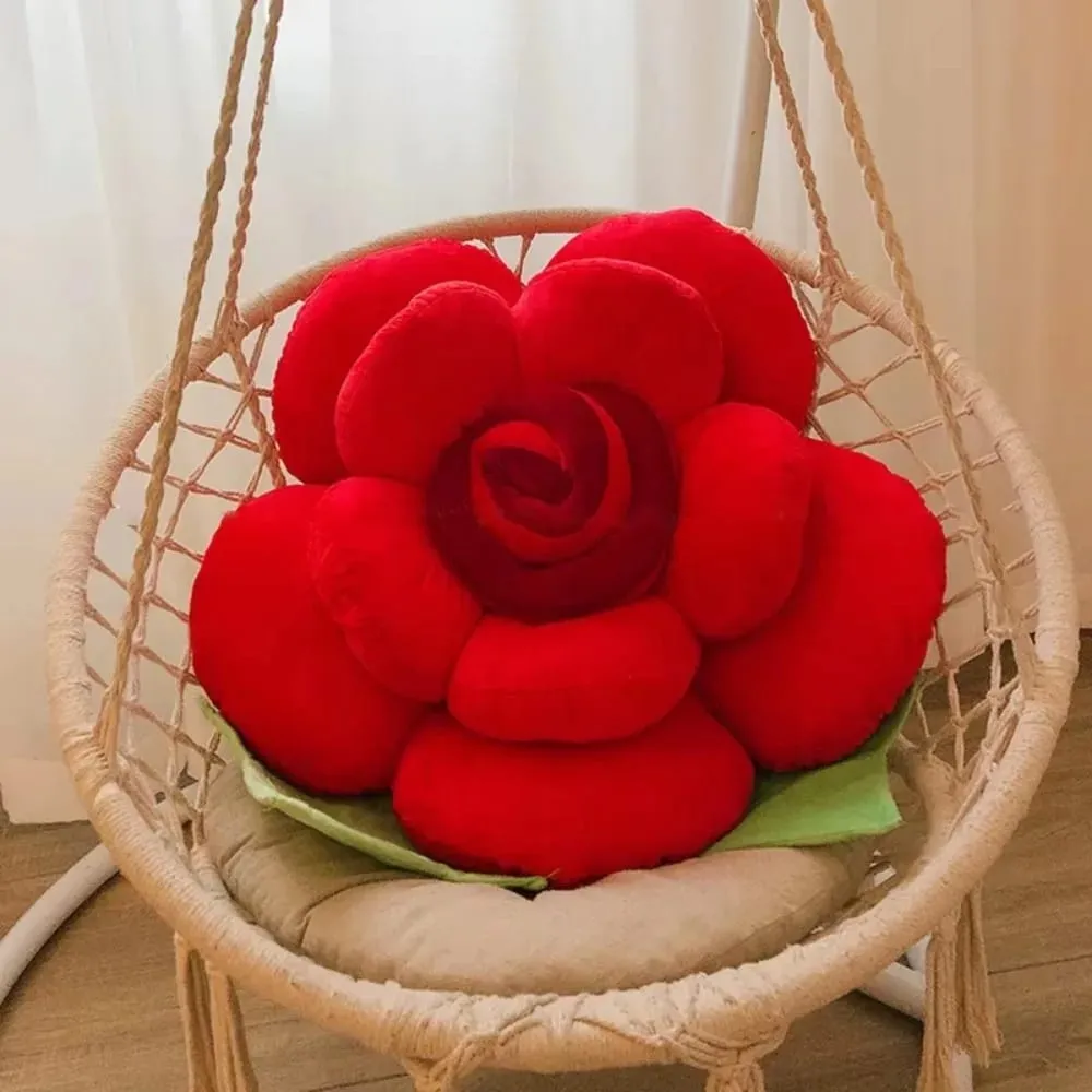 Grand oreiller en forme de Rose en peluche coloré, coussin de fleur de canapé, simulation d'intérieur de voiture, fournitures de fête de mariage, nouvelle collection — image 4