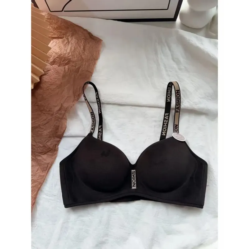 หนา 5 ซม. Push-Up Bra - เต้านมเล็กรวบรวม Anti-Sagging นุ่มหน้าอกแบนชุดชั้นในพิเศษไม่มีแหวนเหล็ก