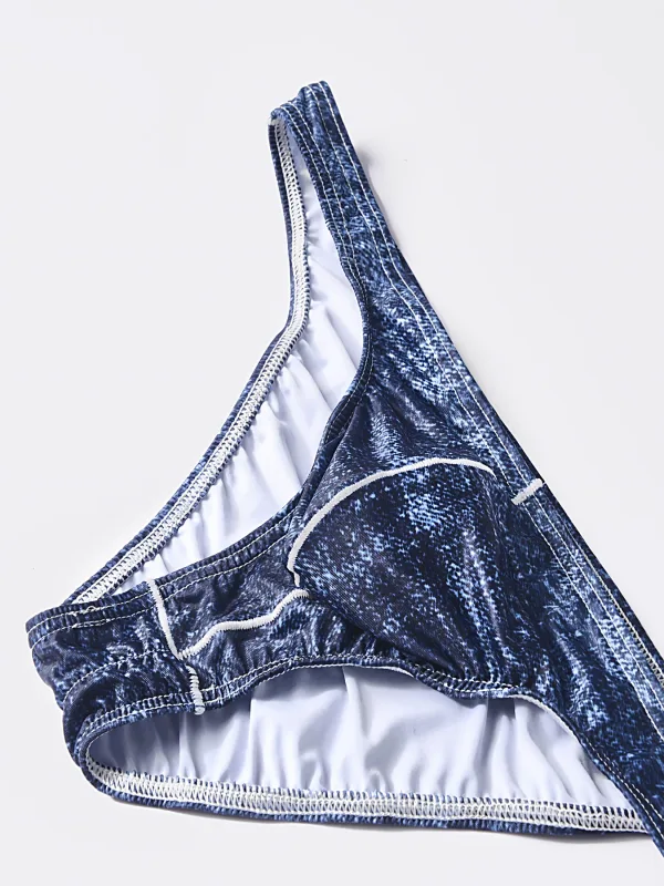 Printed Briefs for Men Butt-lifting Bikini Briefs Cuecas Male Wrinkle Back Mini Panties Sexy Slip Hombre Mens Pouch Lingerie — image 8