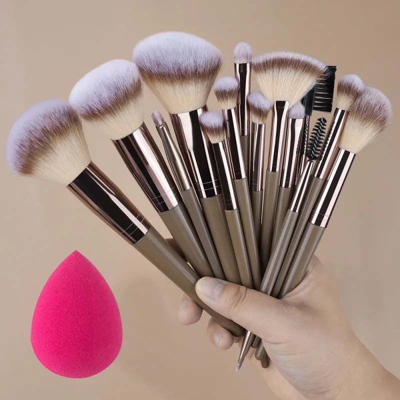 Set di pennelli per trucco da 20 pezzi Professionale Dettagli super morbidi Blush evidenziatore Fondotinta correttore Pennello per ombretto Strumento di bellezza per donna — image 24
