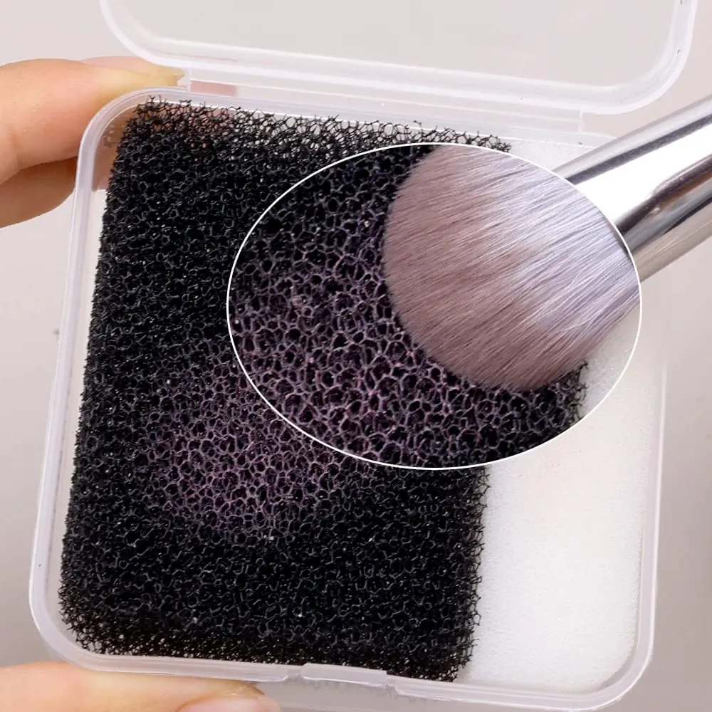13PCS Makeup Brush Cleaner Sponge Set Portable Dry Eye Shadow Wash Beauty Tools Brushes Cleaning Box Sponge Puff Cleaner women — image 1