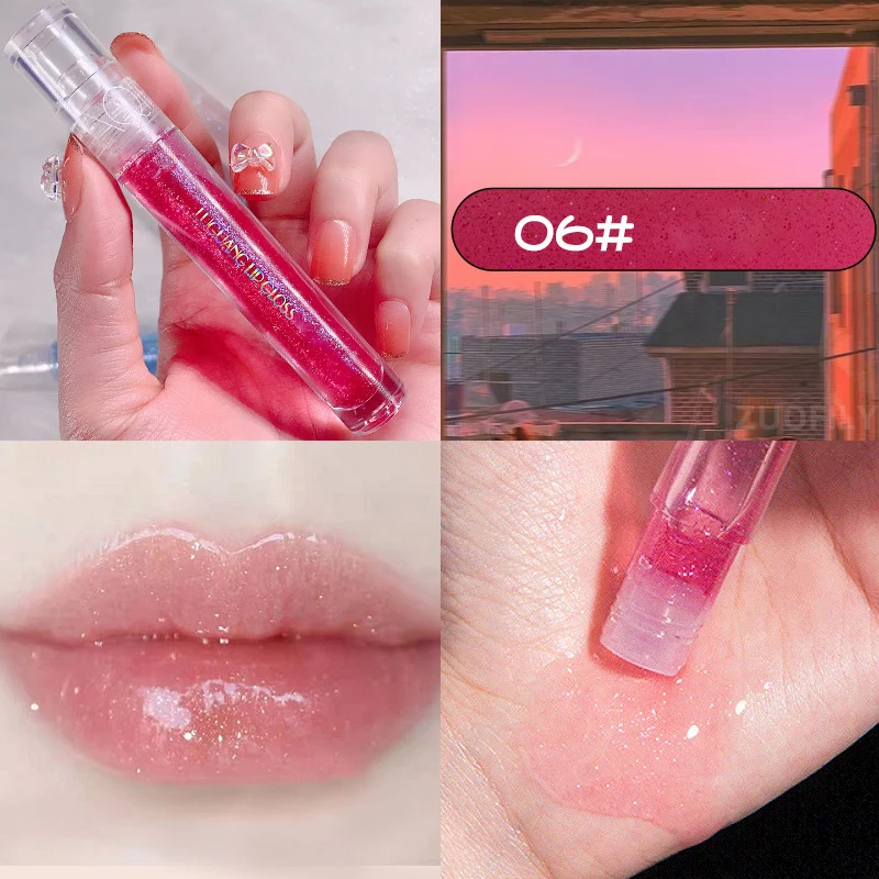 Galaxy Mirror Lip Gloss Glitter Lipgloss Transparent Lip Oil Long Lasting Moisturizing Lipstick Lipgloss Lips Makeup Cosmetics — image 3