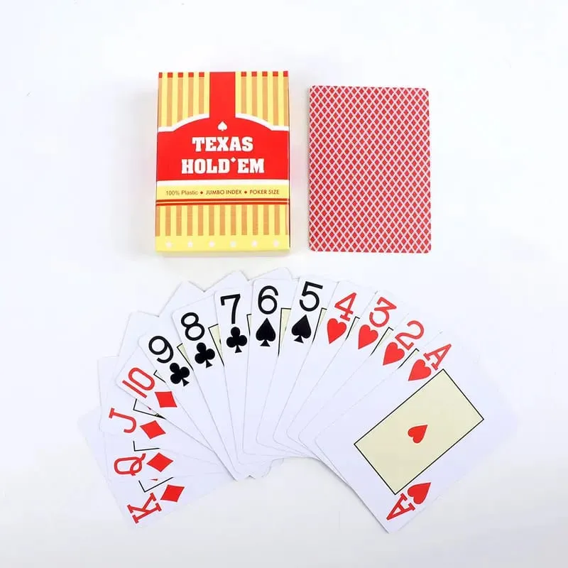 1/2 ชิ้นชุดทนทาน universal baccarat และ Texas Hold'em เล่นไพ่กันน้ำและเรียบสำหรับโป๊กเกอร์และเกมสะพาน — image 2