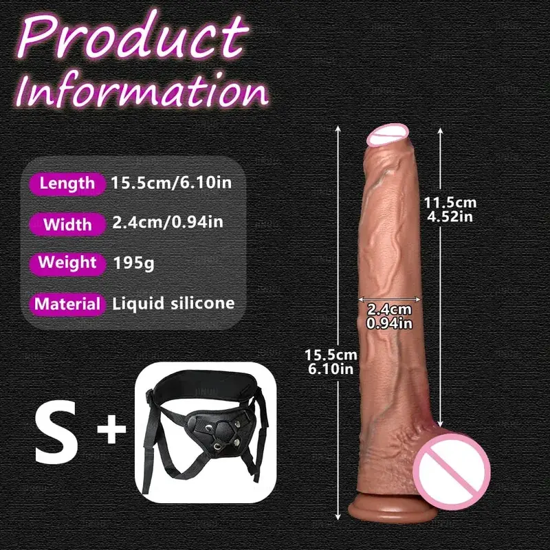 Grand godemiché réaliste en Silicone, 5 tailles, ventouse, énorme pénis, pour Couples, Masturbation, bite douce, femme, homme, jouet sexuel Anal pour adulte — image 8