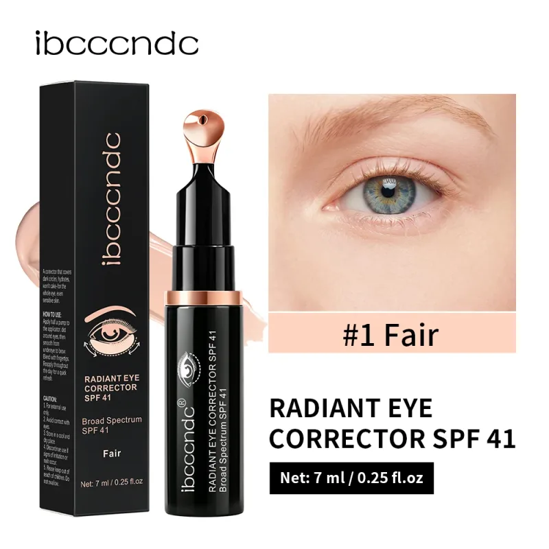Lakerain Eye Sunscreen Concealer SPF41 تحسين الظلام تحت العين ترطيب طويل الأمد تخفيف تورم العين مصحح كريم