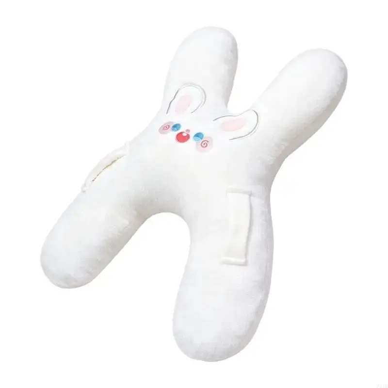 Weiches Charakter-Nackenkissen und Plüsch-Loungekissen mit Baumwollstoff für Ruhepausen, Autoreisen und Entspannen im Innenbereich P31B — image 4