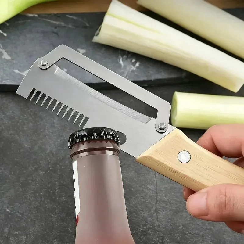 2 pçs descascador de cozinha de aço inoxidável descascador de legumes para cortar cebolas cortar frutas legumes abóbora descascador específico ferramenta de cozinha — image 4