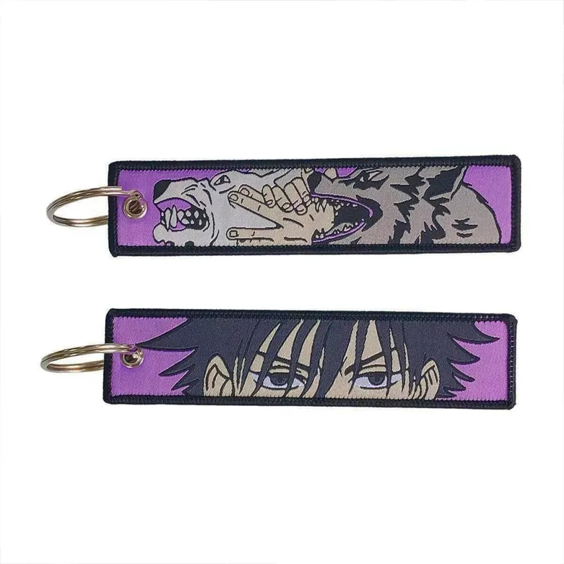 Embroidery Cool Eagle Beak Keychain Lanyard Anime Manga Series Badge Holder USB Pendant Portable Key Lanyard Accessories — image 28